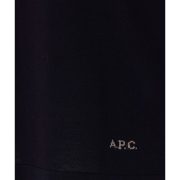 A.P.C. Men Logo Knitted Short Sleeves Polo - Picture 2 of 4